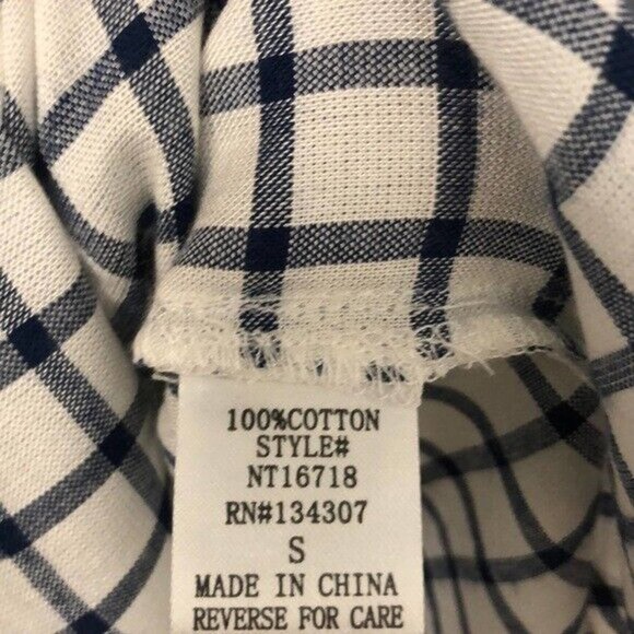 Lumiere plaid‎ long sleeve “flannel” style tunic - Picture 5 of 6